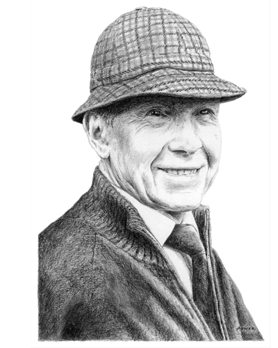 Terry - pencil drawing by Jon Asher